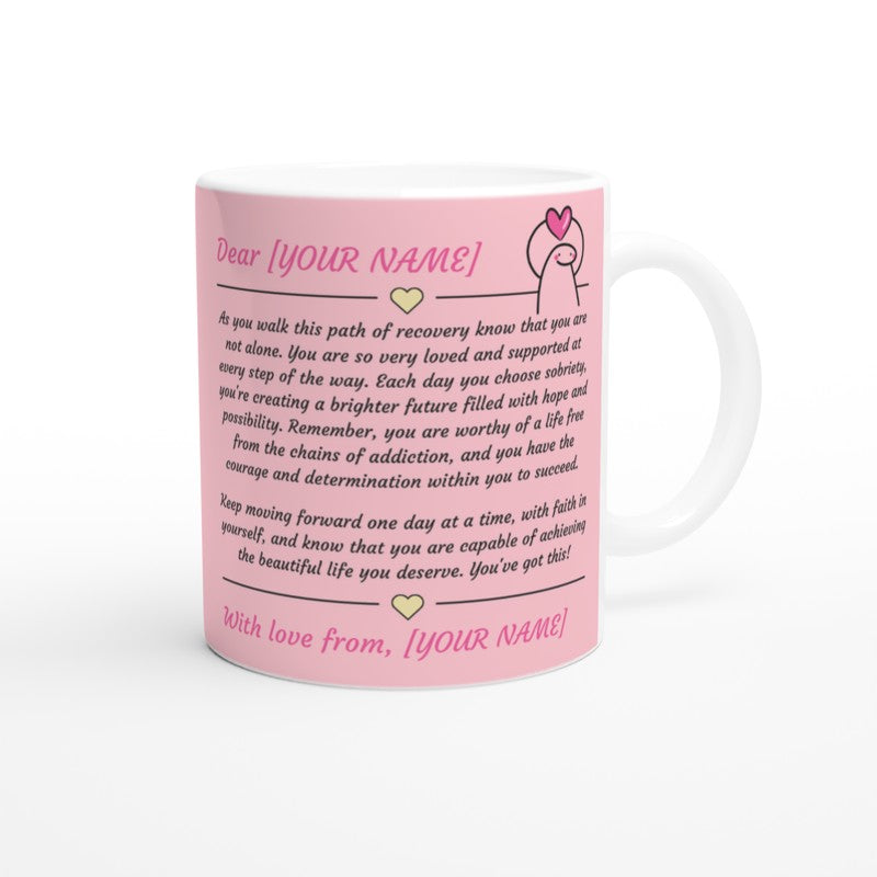 Personalised Letter to a Loved One in Recovery (Pink) – Mugs