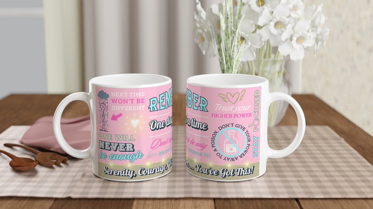 Daily Reminders (Pink) Mugs