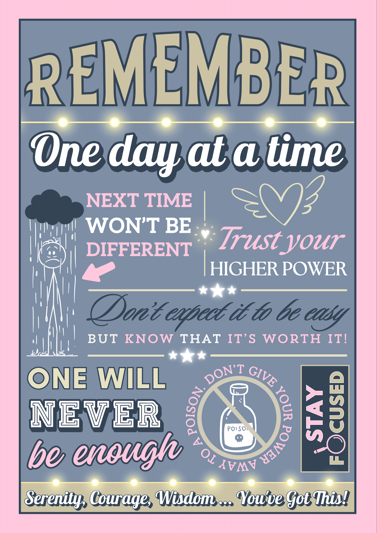 Daily Reminders (Various Colours) – Wall Art