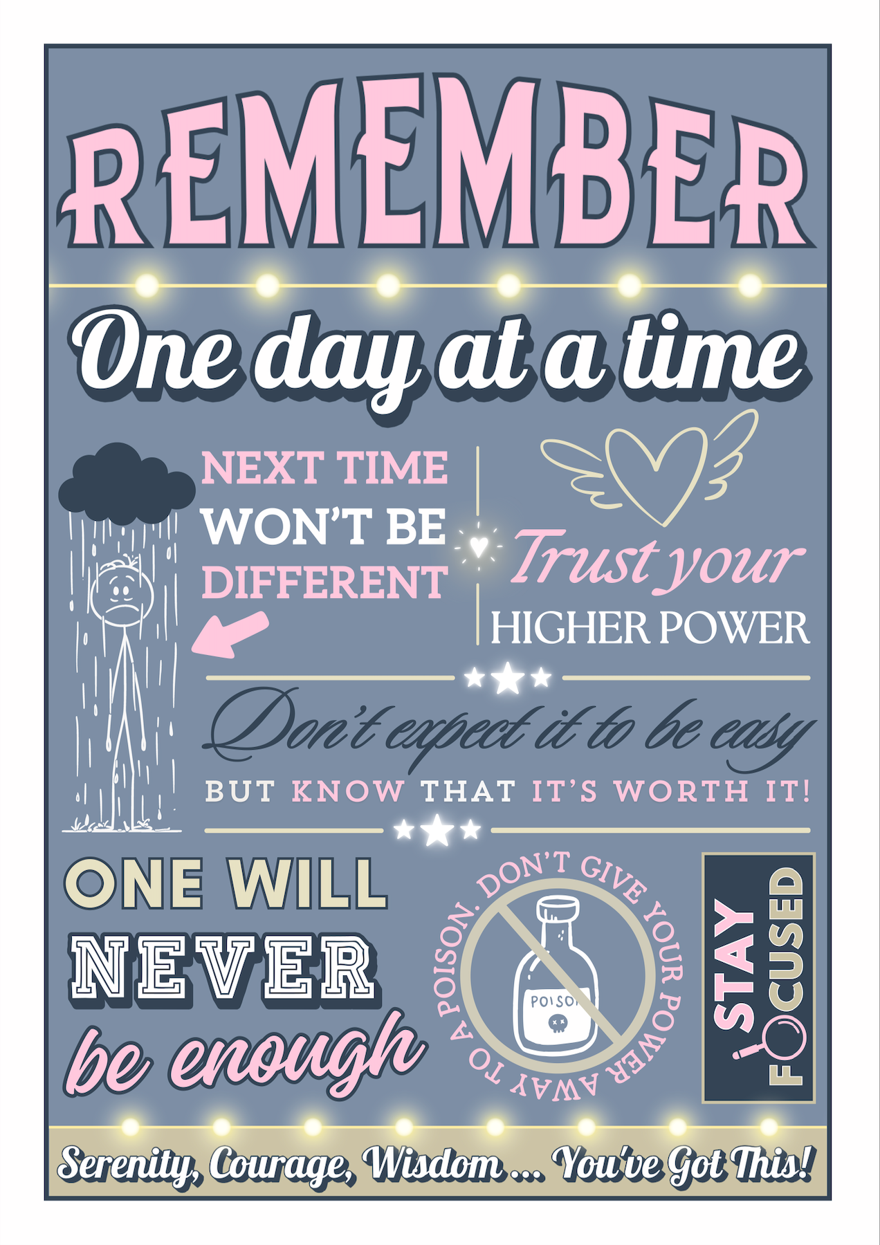 Daily Reminders (Various Colours) – Wall Art