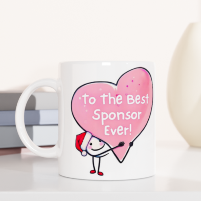 'To The Best Sponsor Ever' – Christmas Gift Mugs