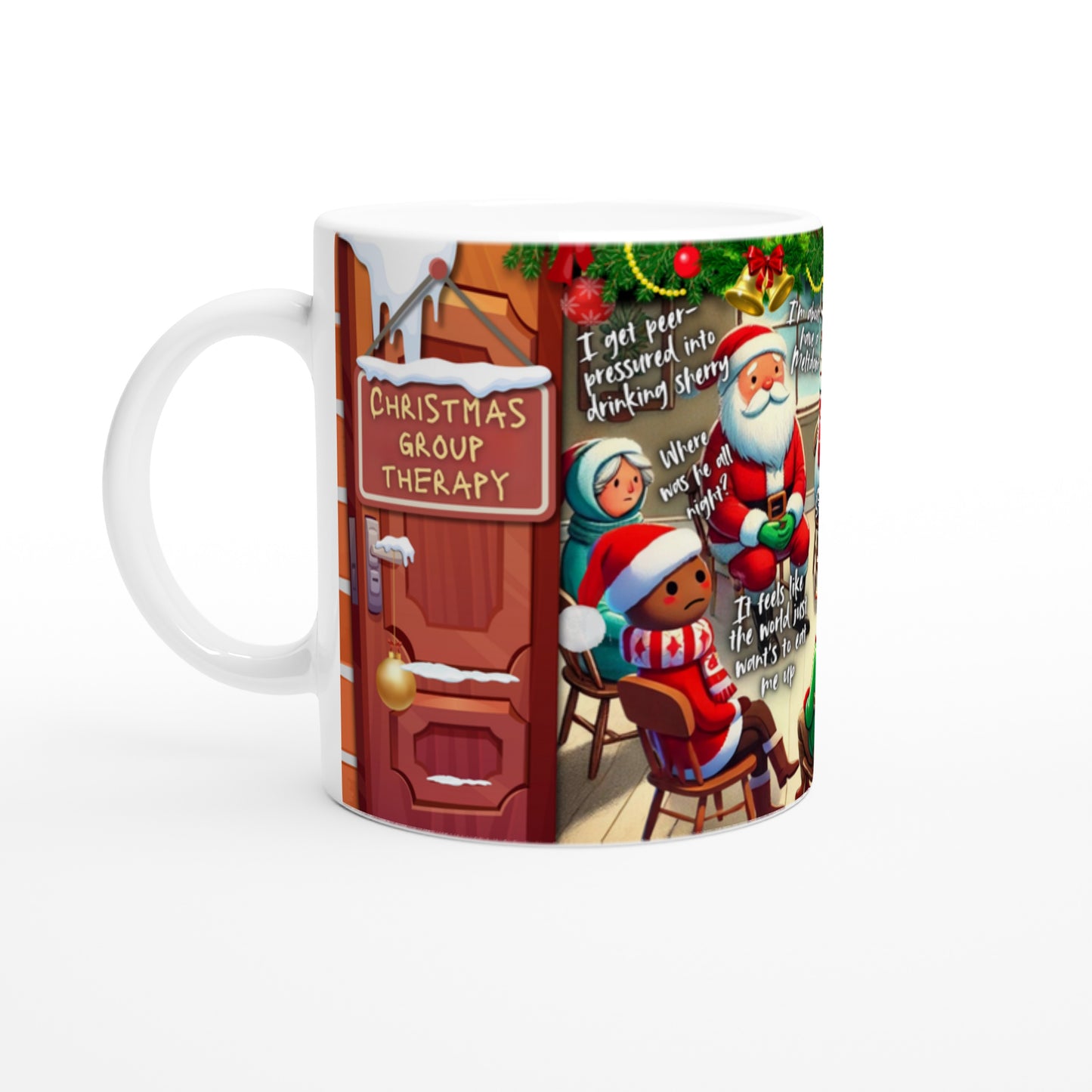 Christmas Group Therapy (comical) – Mugs