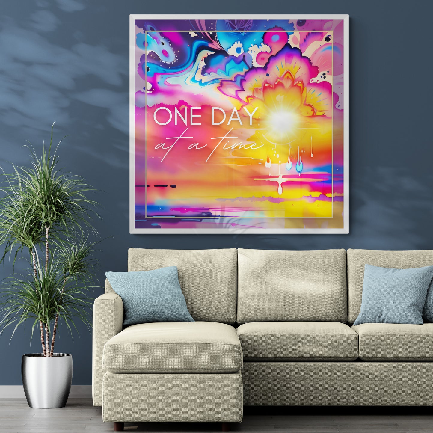 One Day At A time (Abstract Sunset) – Wall Art